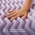 thumbnail image 3 of Lucid - Colchoneta de Memory Foam con Infusión de Lavanda - Sobrecolchón de 5 Zonas de 7.5 cm - Topper para Colchón - Sensación Suave y Acolchada - Alivia Puntos de Presión - Matrimonial, 3 of 7