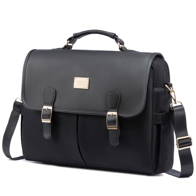 Funda para portátil LOVEVOOK para mujer de 15,6 pulgadas, color negro