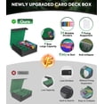 thumbnail image 2 of Caja de almacenamiento de tarjetas coleccionables MoKo 3000+ MTG con separadores, color verde, 2 of 8