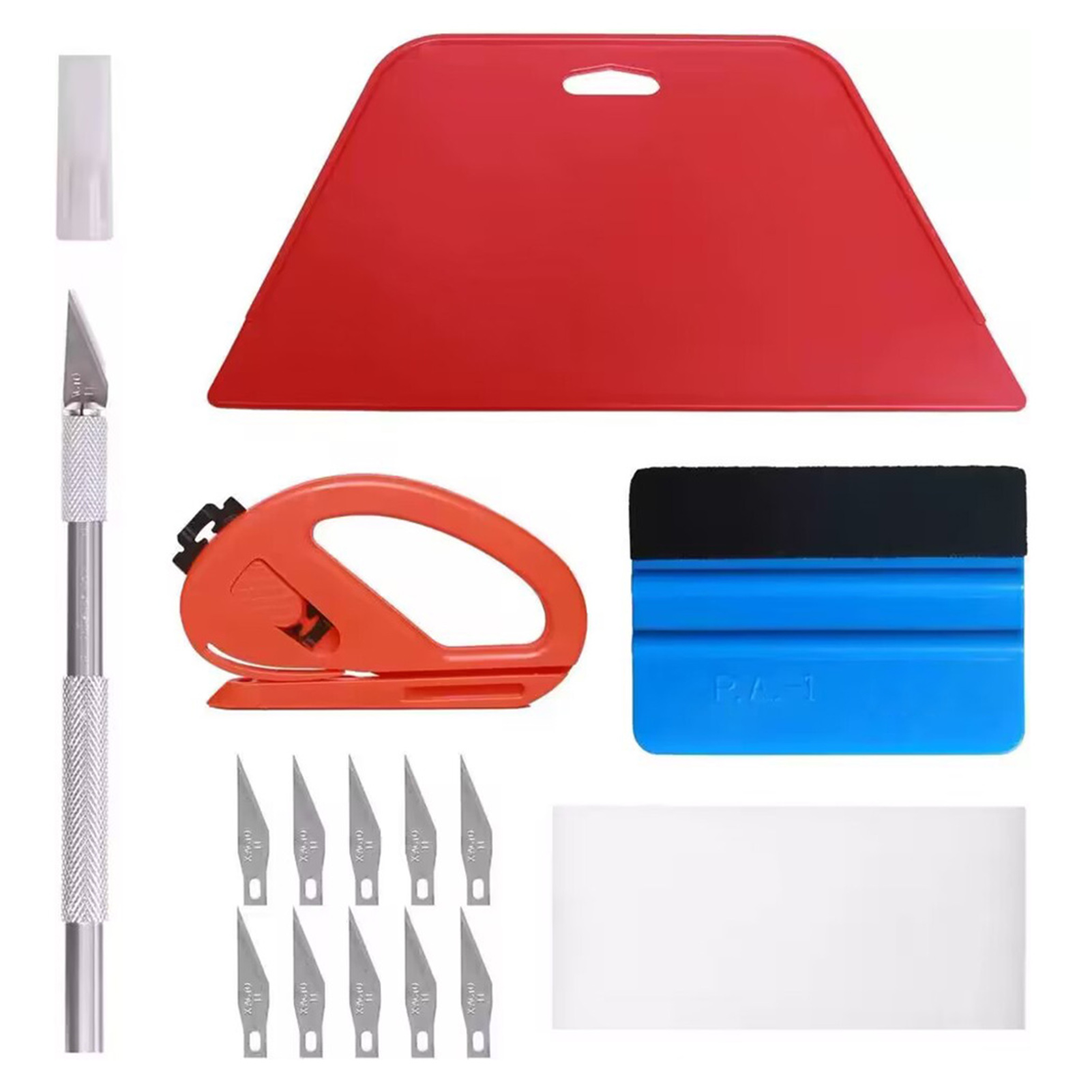 HES 15Pcs/Set Window Film Tool with Sharp Engraving Knife Wrap Blades