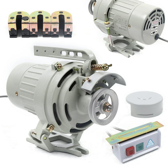 Clutch Motor Electric Brushless Industrial Sewing Machine Energy Saving Motor, 110V/220V Grey