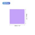 thumbnail image 2 of Uxcell 72Pack 1.2 x 1.2 Inch Mosaic Mirror Tiles, Medium Purple Self-Adhesive Glass Stickers, 2 of 6