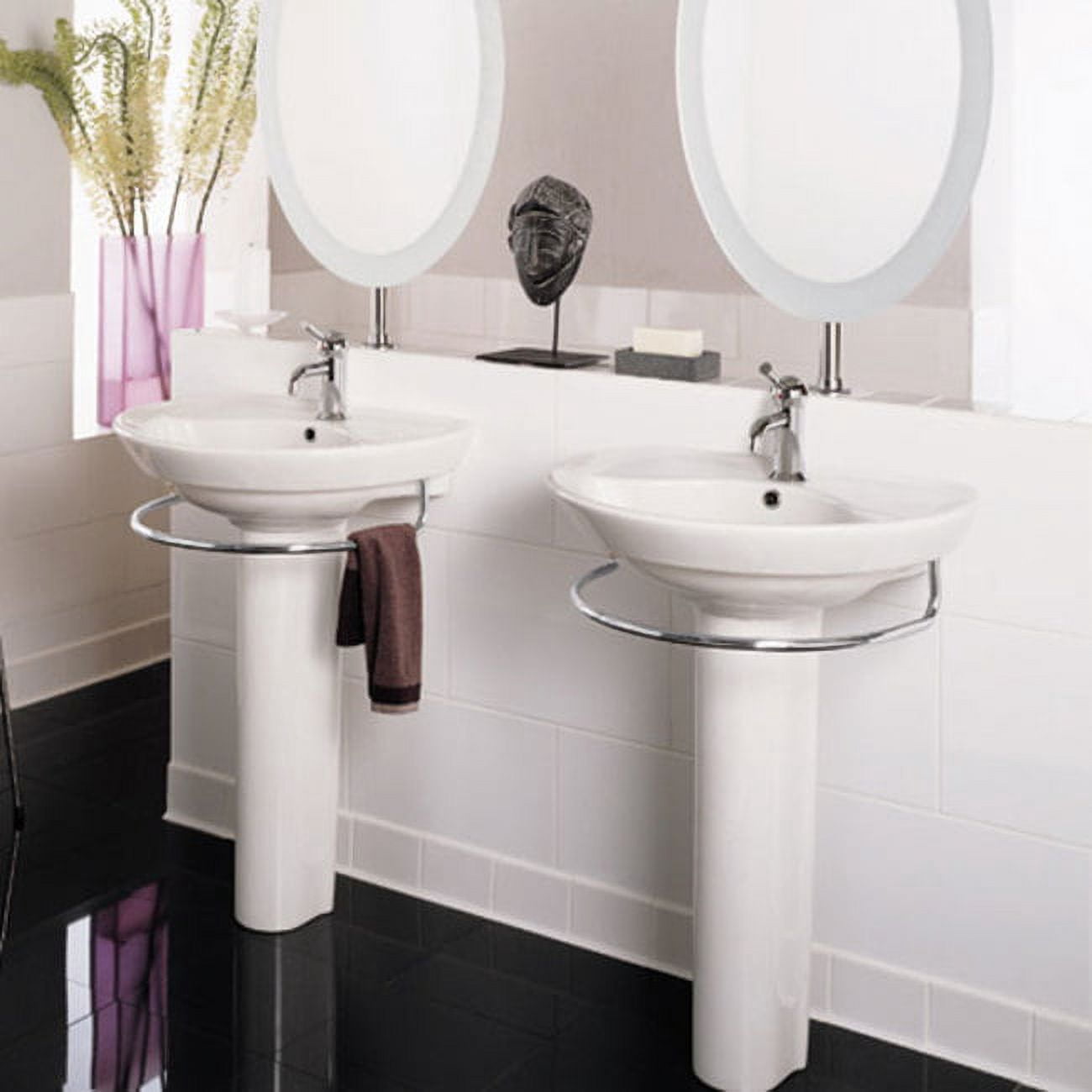 American Standard 0268008.020 Ravenna 24-1/2" Pedestal Bathroom Sink Only - White