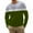 Green, variant on XFLWAM Mens Crew Neck Long Sleeve T Shirt Color Block Tees Shirt Casual Stretch Workout Casual Blous