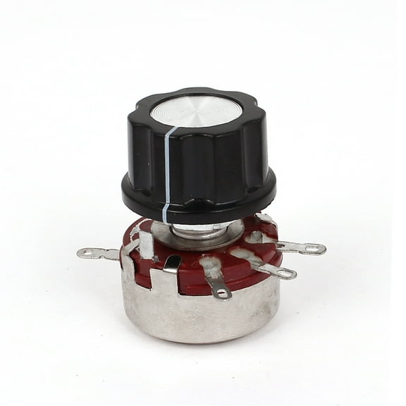 Unique Bargains WTH118-1A 2W 4K7 Ohm Rotary Taper Carbon Film Potentiometer Pots w Control Knob