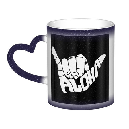 

Shaka Aloha Hawaii Mug Color Changing Coffee Mug Ceramic Heat Sensitive Colour Changing Mug In The Sky
