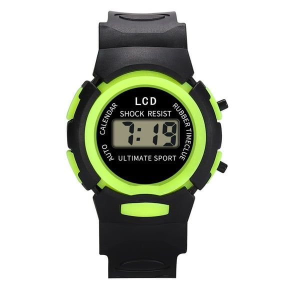 Wuztai ChildrenAnalog Digital Sport LED Watch, Quartz Movement Electronic Wristwatch with Silicone Strap, KidsSports Watch for Swimming Shower
