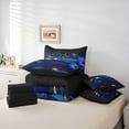 thumbnail image 6 of jejeloiu Blue Cool Car 7-Piece Bedding Comforter Set,Extreme Sport Lover King Bedding Sets For Racing Gamer Reversible, 6 of 8