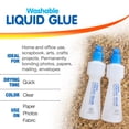 thumbnail image 5 of BAZIC Washable Stationery Clear Glue Liquid Pen 80 mL (2/Pack), 1-Pack, 5 of 7