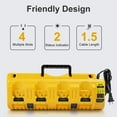 thumbnail image 4 of 12v 18v 20v Multi-Port Fast Charger New for DEWALT Li-Ion Batteries DCB104, 4 of 5