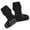 Black, variant on Gym Training Gloves Thick Padding Reduced Frictions for Muscle Protections