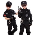 thumbnail image 4 of Ropa de policía para niños pequeños Ropa de policía especial Ropa de actuación de policía de tráfico para niños pequeños Ropa de actuación de juegos de rol de soldados para campamentos de, 4 of 4
