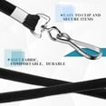 thumbnail image 6 of 50 PCS Badge Lanyards Flat Lanyards for ID Card Badges Bulk Lanyards with Swivel J Hook Clip for Office Workers, Teachers (Black), 6 of 7