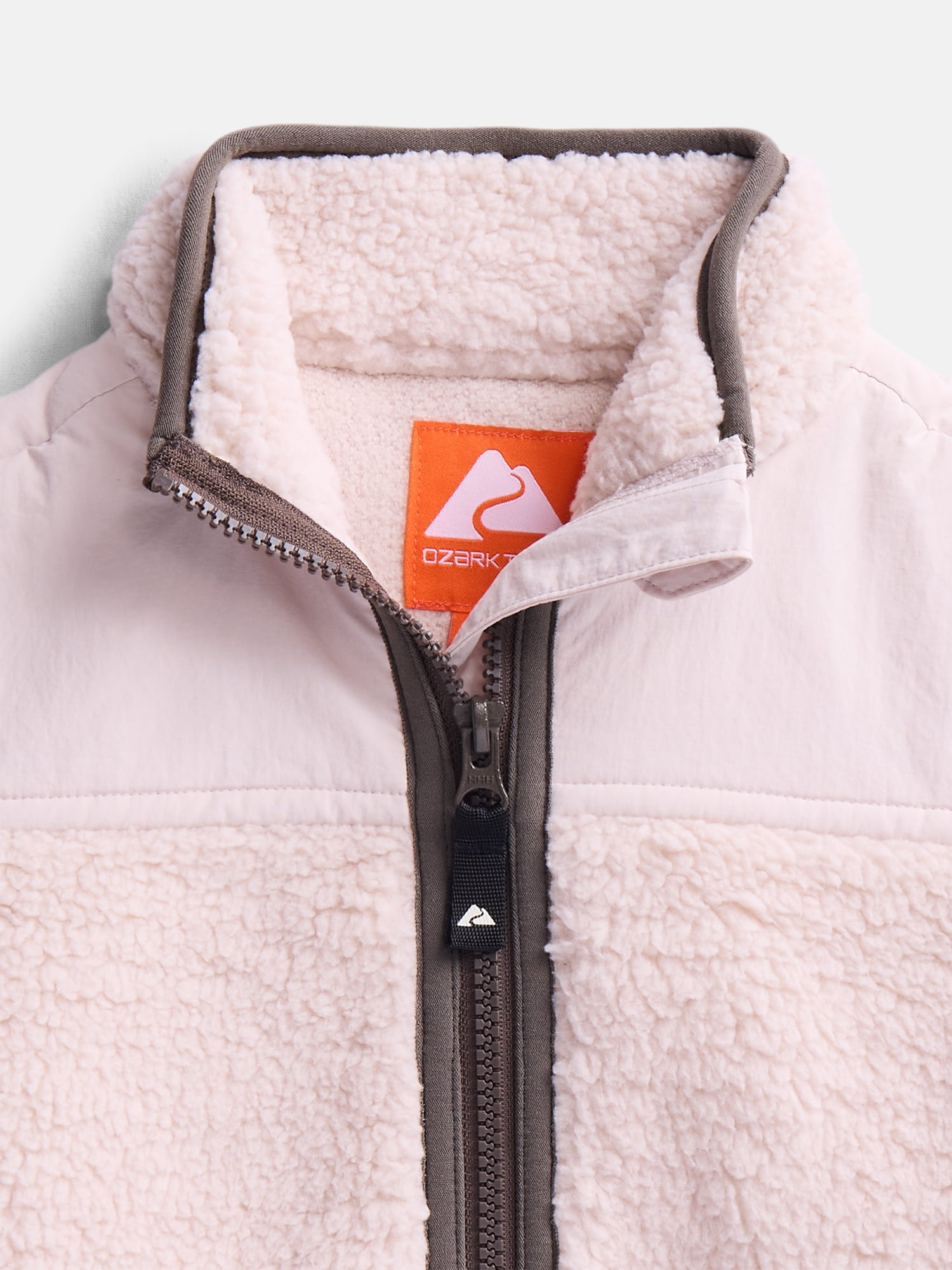 Ozark Trail Girls Fleece Jacket with Long Sleeves, Sizes 4-18 & Plus
