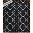 thumbnail image 2 of K2 Floor Style Portfolio Black Hand Made Wool & Silkette? Area Rug, 2 of 2