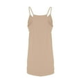 thumbnail image 2 of Robe Décontractée pour Femmes Robe Unie Mode Décontractée Double Poche Robe à Bretelles Vêtements pour Femmes Adultes Kaki Taille TTG, 2 of 7