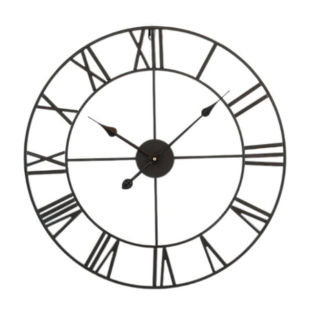 DESIGNICE 2026 New Wall Clock Elegant Roman Numeral Design Bathroom Clock Iron Craftsmanship with Smooth Finish Small Wall Clock Style1 for Bathrooms Living Rooms Kitchens Offices