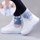 thumbnail image 1 of Cubiertas de zapatos para hombre y mujer, cubierta de PVC antideslizante, reutilizable, con capa interna impermeable, 1 of 4
