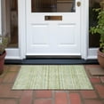 thumbnail image 6 of Addison Rugs Chantille Indoor/Outdoor Transitional Stripes Green Washable Rectangle Rug, 1'8" x 2'6", 6 of 6