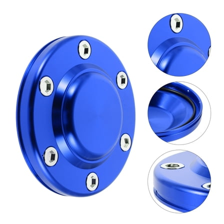 AURARMLET Durable Blue Aluminum Alloy Wheel Hub Cap for Car with Dust and Water Protection
