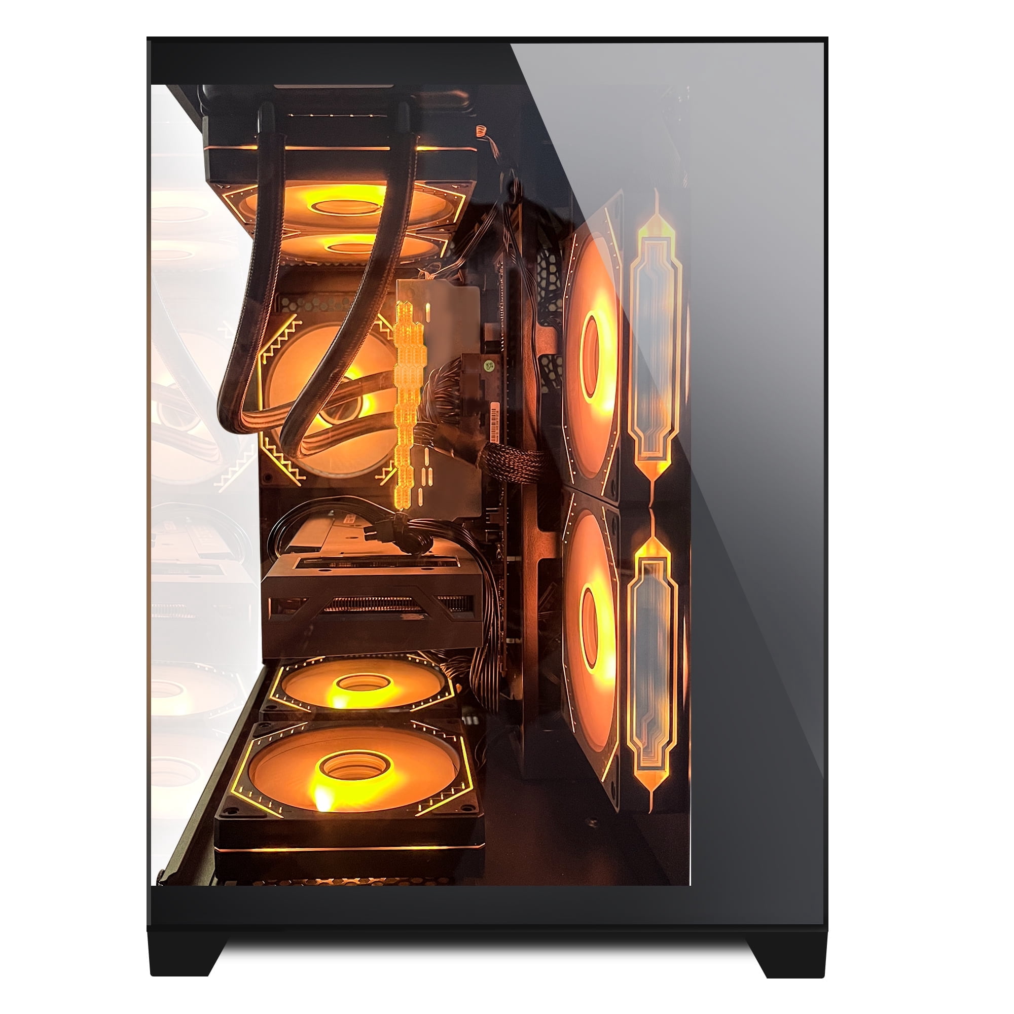 Hoengager Gaming PC - Intel Core i5-13400F, Intel Arc B580 12GB, 32GB DDR4 RAM, 1TB PCIe +2TB SATA SSD, WiFi + BT, Windows 11 -RGB Prebuilt Desktop