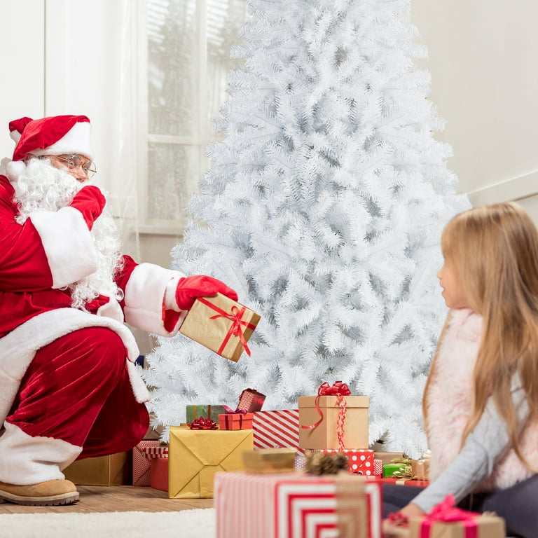 Costway 9Ft PVC Hinged Artificial Christmas Tree with 2132 Tips