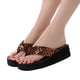 thumbnail image 5 of Sandalias de plataforma con purpurina para mujer Sandalias de tanga brillantes Chanclas antideslizantes con tacón de cuña Talla 39 (plateado), 5 of 5
