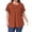 Caramel, variant on OutfitShow Plus Size Womens Tops Crew Neck Casual Tunic Short Sleeve Shirts Floral Blouses Loose Summer Tops