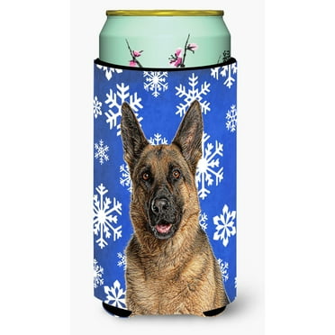 Winter Snowflakes Holiday German Shepherd Tall Boy Hugger