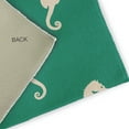 thumbnail image 2 of 24" 36" Simply Daisy Sea Horses Beach Style Chenille Area Rug, Kelly Green, 2 of 4