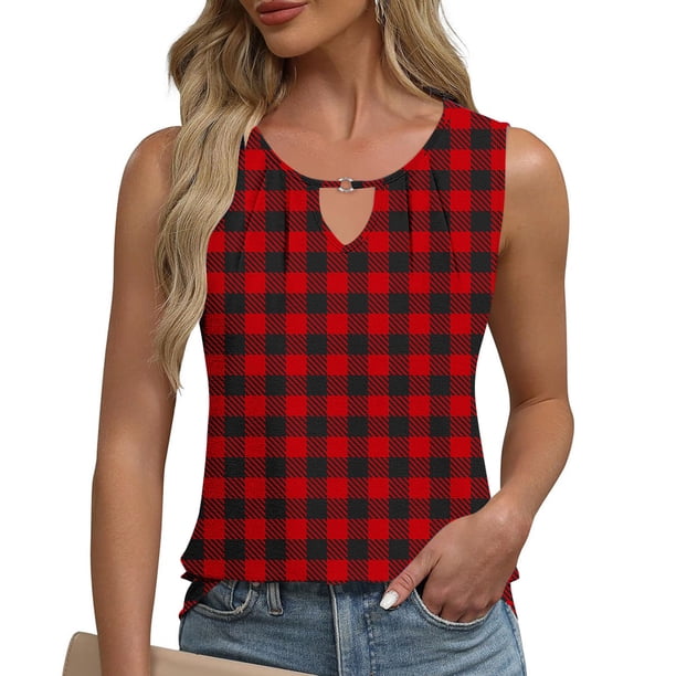 mfyjkho Camisetas Sin Mangas Para Mujer, Camiseta/Camiseta Informal De Cuello Redondo Y Manga Corta De Color Liso Para Mujer, Primavera Y Verano Tops Casuales Para Mujer S
