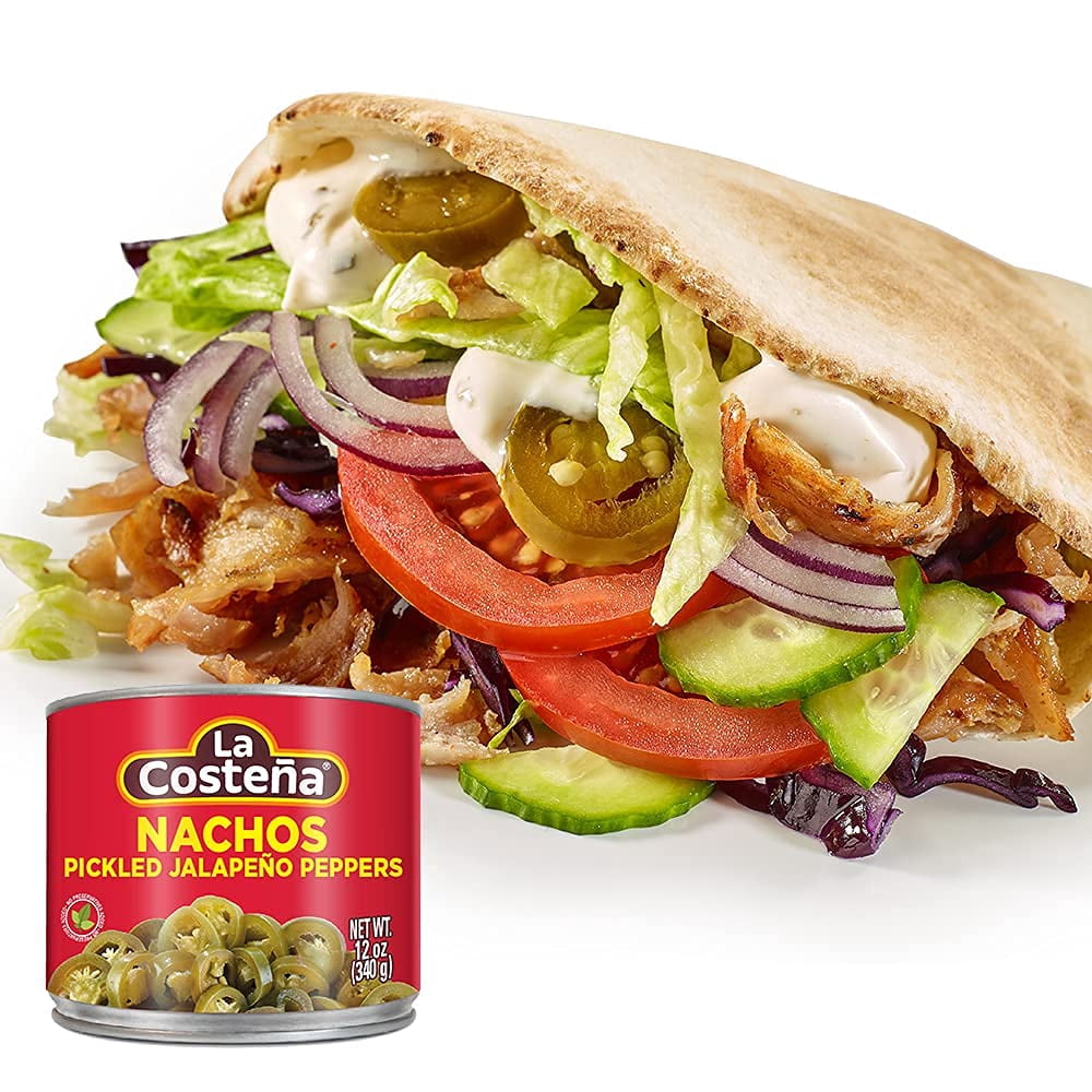 La Costeña Whole Jalapeño Peppers, Pickled Green Hot Jalapeños, 12 oz Can (Pack of 16)