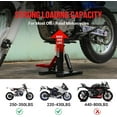 thumbnail image 4 of AKDSteel 440 lbs Hydraulic Motorcycle Lift Stand, Adjustable Height Jack with Anti-Slip Base and Safety Lock for Dirt Bikes, 4 of 9