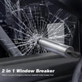 thumbnail image 2 of Portable Mini Car Window Breaker Escape Tool Glass Breaker Seatbelt Cutter 2-in-1 with Holder, 2 of 5