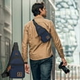 thumbnail image 4 of Ozmmyan Outdoor Sling Pack - Crossbody Anti-Theft Waterproof Chest Bag with USB Port & Adjustable Strap for Hiking, Travel, Camping - Lightweight Daypack Under $5, 4 of 6