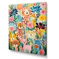thumbnail image 2 of Designart "Colorful Creatures Nursery Animal Pattern IV" People Canvas Wall Art - Farmhouse Colorful Animal Nursery Bedroom Canvas Wall Art, 2 of 6