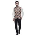 thumbnail image 2 of Atasi Floral Mens Casual Jackets Lightweight Partywear Indian Waistcoat Printed Nehru Jacket-Medium, 2 of 6