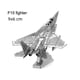 thumbnail image 5 of Avión de combate helicóptero F22 Boeing 747, avión de pasajeros, rompecabezas tridimensional, modelo ensamblado en metal, 5 of 6