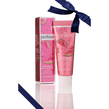 Purlisse Watermelon Energizing Aqua Balm - Hydrating Natural Face Moisturizer for Sensitive, Combination, Normal and Oily Skin, 1.7 oz - (Best Moisturizer For Sensitive Combination Skin)
