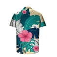thumbnail image 5 of Birdeem Chemise Homme Imprimée 3D Hawaïenne à Manches Courtes Col à Revers Mode Décontractée Plage, 5 of 5