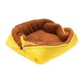 thumbnail image 3 of Cama para gatos jinwen caseta para cachorros cueva para gatos almohadilla para dormir portátil amarillo, 3 of 8