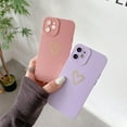 thumbnail image 5 of iPhone 12 Mini Case for Girls,Cute Phone Cases Women Heart Pattern Soft Silicone Protective Cover for iPhone 12 Mini 5.4 inch -Pink, 5 of 8