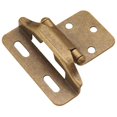 thumbnail image 1 of Antique Brass Semi-Concealed 0.25 In. Overlay Hinge 2-Pack, 1 of 1