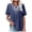 BU2, variant on OSOLU Women V-Neck Solid Color Women Loose Pullover Short Sleeve Summer T-Shirt Tee Tops Breathable Dailywear