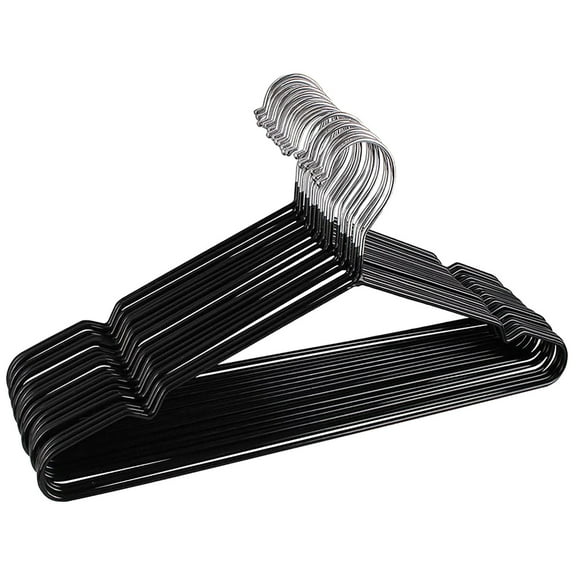 Metal Hangers Non Suit Coat Hangers And Black Friction Metal Clothes Hanger With Rubber Coating 16 Inches Wide Set Of 20 (Black) Storage Dorm College Dorm Drawers Better And Gardens under Bed for