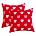 thumbnail image 2 of Cubierta Almohada Tiro Suave 2 Piezas Patrón Corazón para El Día San Valentín, 2 of 9