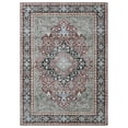 thumbnail image 5 of Haperlare Area Rug Vintage Distressed Machine Washable Area Rug for Living Room Traditional Medallion Non-Slip Accent Rug, 8' x 10' Brown/Black, 5 of 5