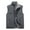 Gray, variant on TFEOQRY Hoodless Vest for Men Tight Fitting Fleece Thermal Solid Color Jackets Waistcoat Sleeveless Outwear Olive Green
