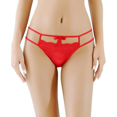 

Boyshort Underwear for Women for Letter Floral Print Low Waist Short Panties for Women Red L