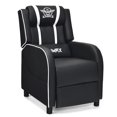 thumbnail image 2 of Spaco Massage Racing Gaming Single Recliner Chair-White, Single Sofa, Home Theater Seating Office for Adults, 2 of 11